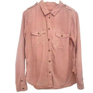 Universal Thread  Western Pink Chambray Shirt S